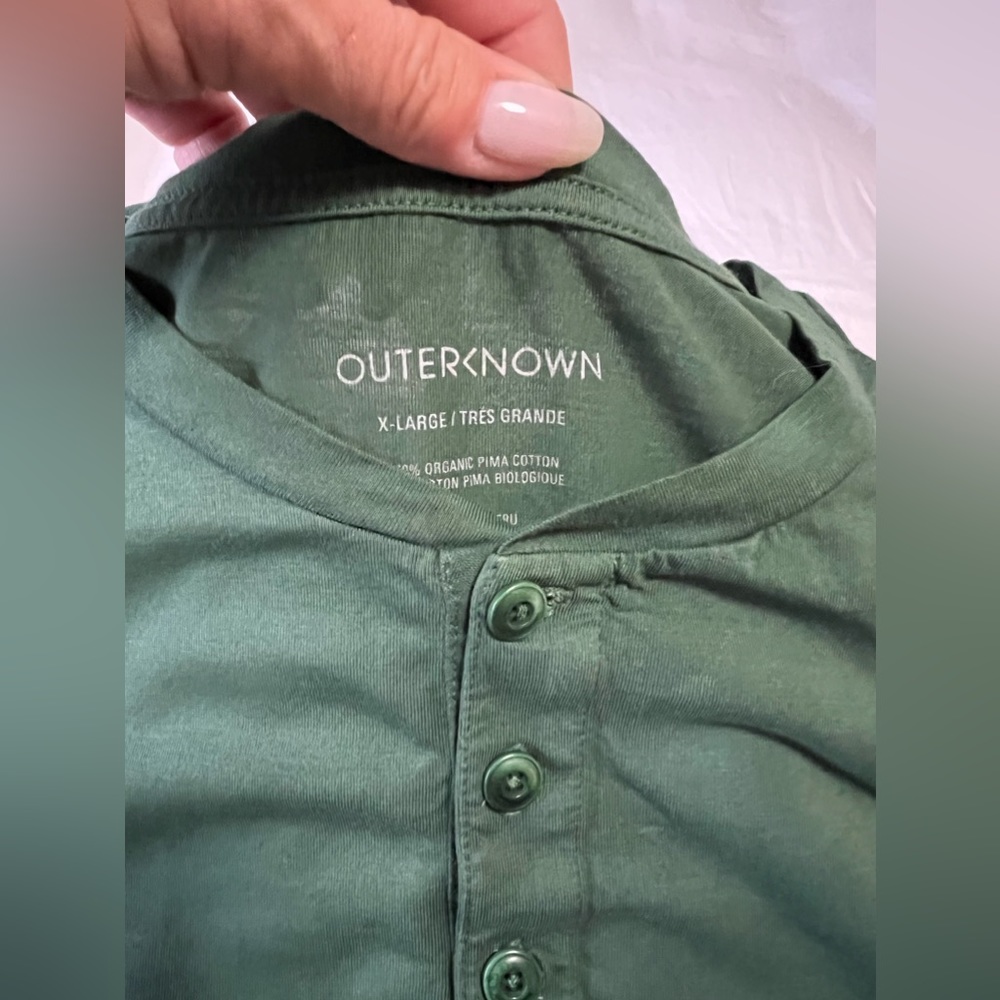Outerknown Green Short Sleeve Tee - Picture 2 of 9